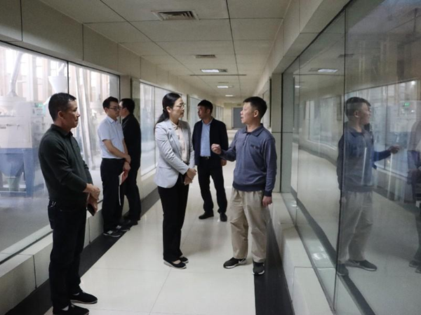 新干縣委書(shū)記譚曉艷到江糧集團(tuán)新干公司調(diào)研